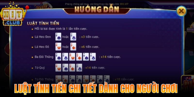 Luật tính tiền chi tiết dành cho người chơi tại Hitclub